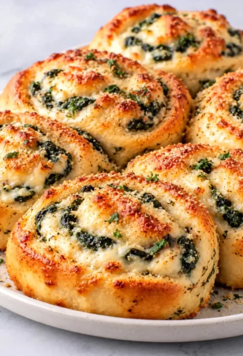 Parmesan Spinach Rolls