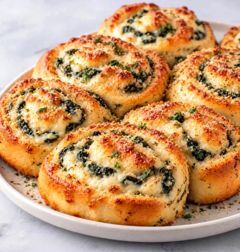 Parmesan Spinach Rolls