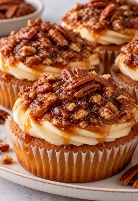 Pecan Pie Cupcakes