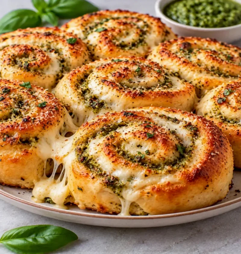Pesto Mozzarella Rolls
