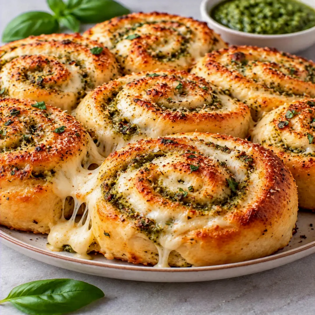 Pesto Mozzarella Rolls