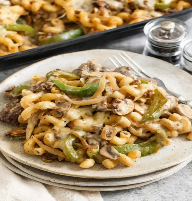 Philly Cheesesteak Casserole