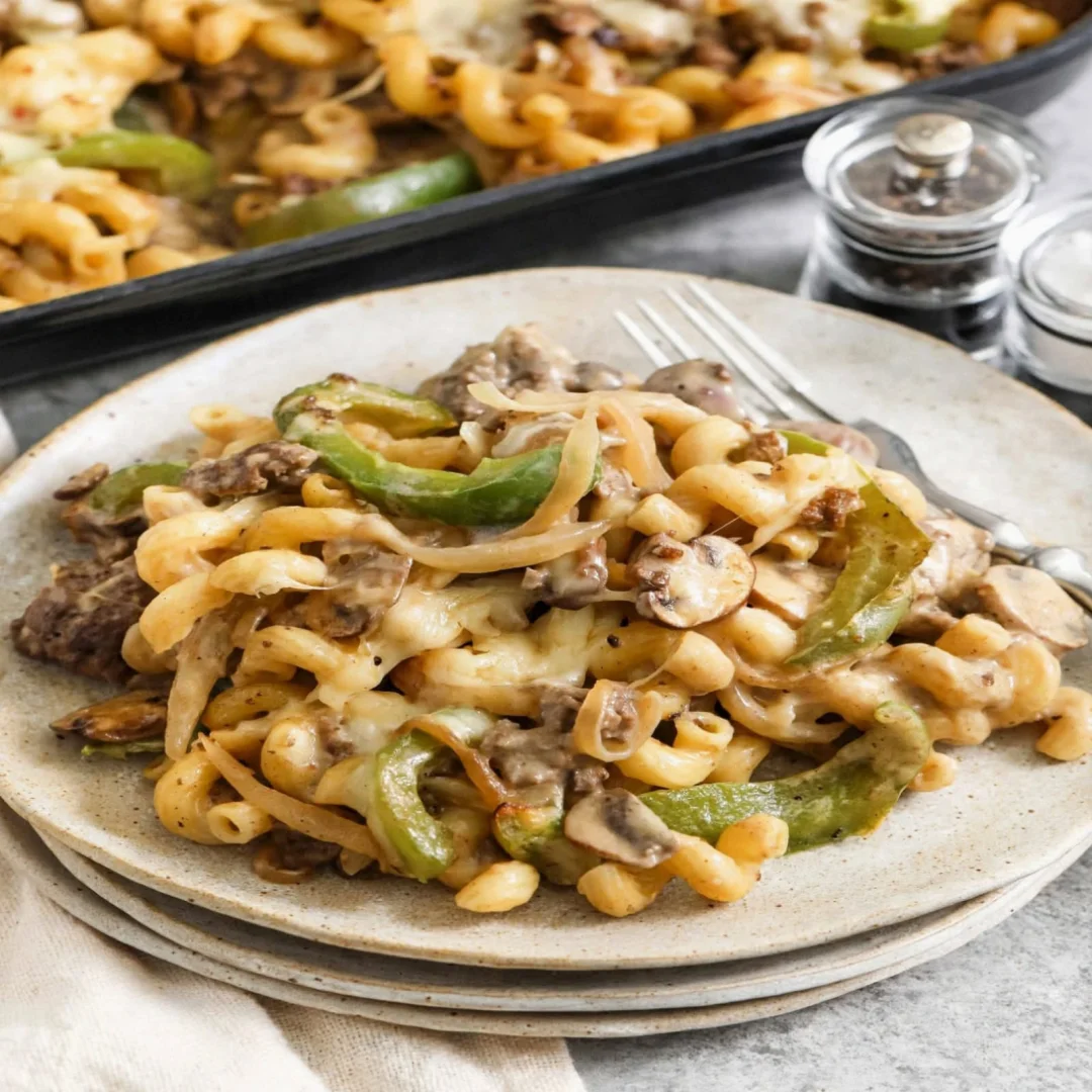 Philly Cheesesteak Casserole