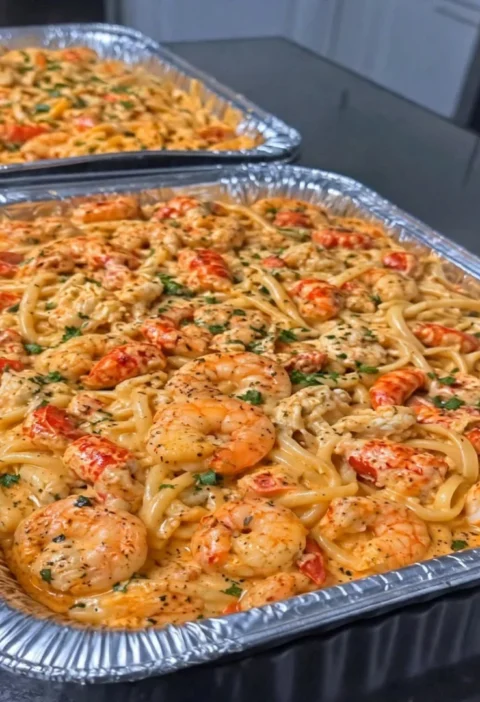 Seafood Pasta with Crawfish