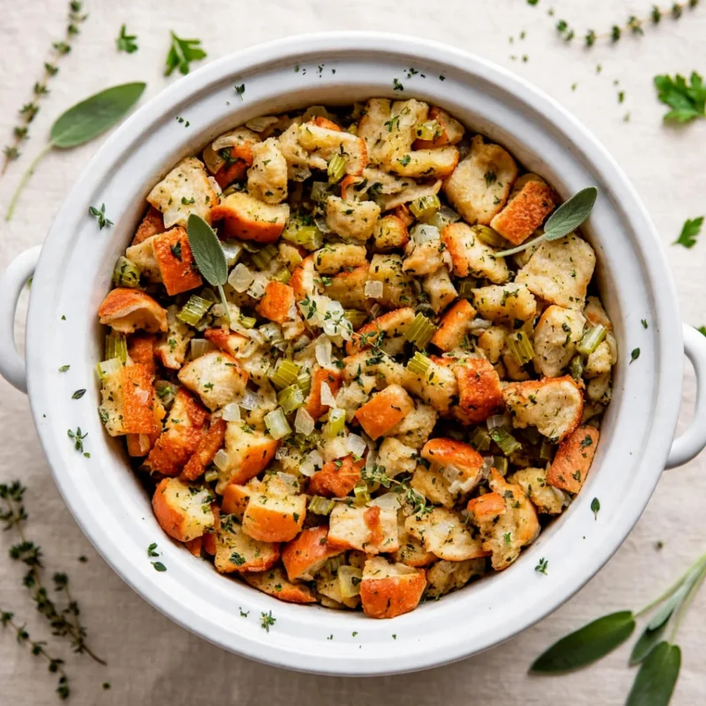 Slow Cooker Stuffing