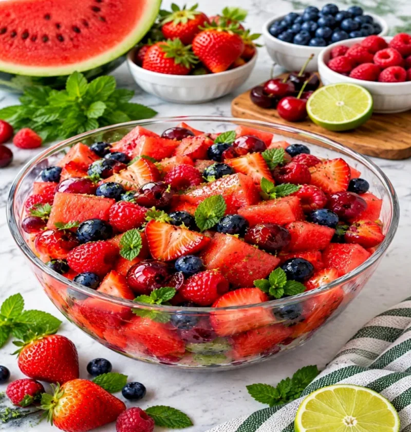 Watermelon Berry Fruit Salad